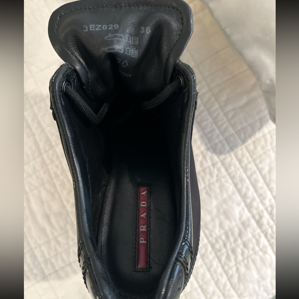 Prada sport Milano Black lace up sneakers - Picture 6 of 8